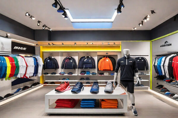 Small Sportswear Shop Interior Design