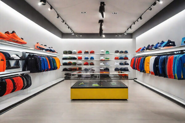 Custom Sports Store Display Fxitures Interior Design