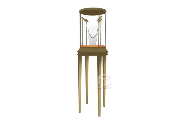 Jewelry pedestal display cases for retail stores