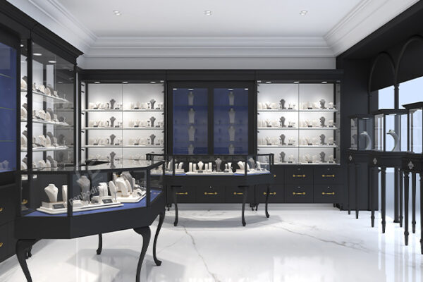 Custom Jewellery Display Cabinets for Shops | Interior Design Ideas