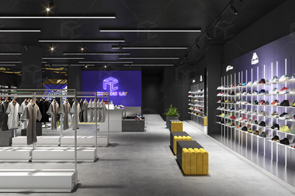 Modern Sportswear Store Design & Custom Sports Store Displays