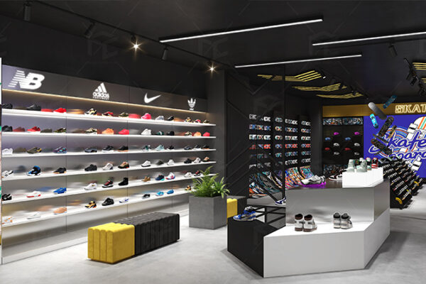 Modern Sportswear Store Design & Custom Sports Store Displays