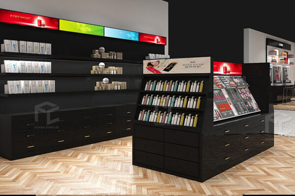 Cosmetic Shop Furniture Suppliers Custom Display Showcase