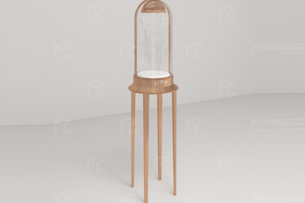 Luxury jewelry pedestal display cases