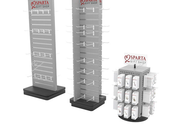 Wholesale rotating slatwall display rack with hooks