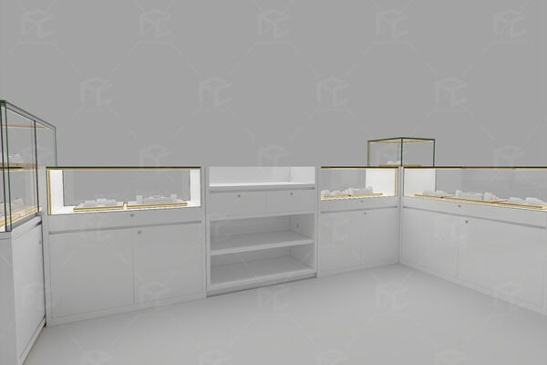 Modern Jewelry Showcase Design