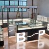 perfume kiosk, perfume glass display cases, perfume store fixtures, perfume showcase