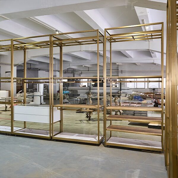 Botique Rack Custom Gold boutique clothing racks | Boutique Fixtures Wholesale ...