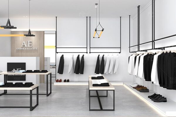 Mens wear shop interior design