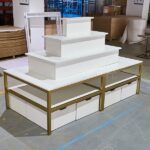 Custom Gold boutique clothing racks | Boutique Fixtures Wholesale ...