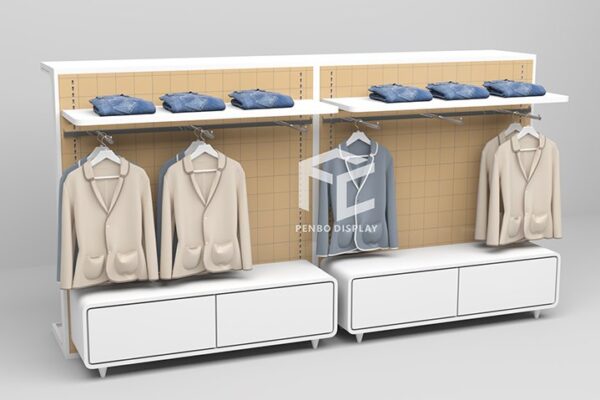 Round clothing store display rack