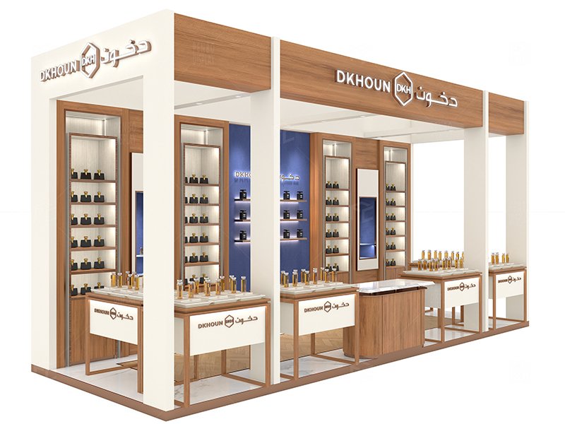 perfume kiosk, perfume shop design, perfume store fixtures