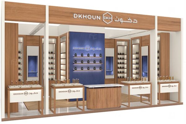 Luxury Perfume Kiosk in Mall