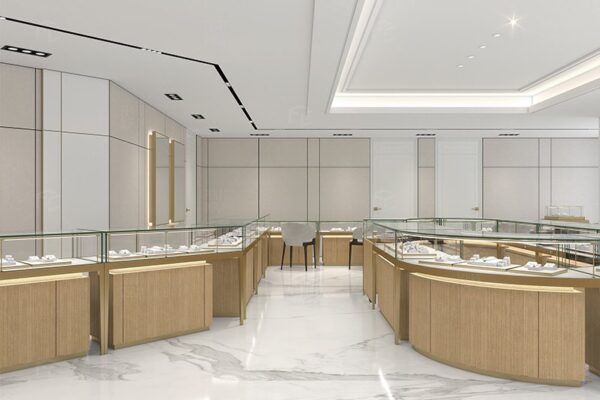 Custom Jewlery Showcase | Jewlery Showroom Design