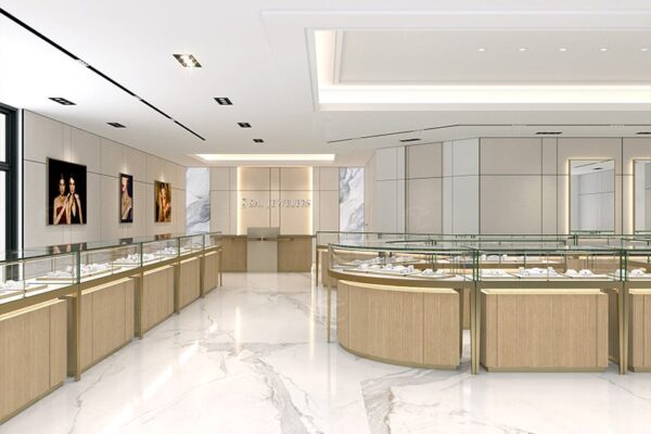 Custom Jewlery Showcase | Jewlery Showroom Design