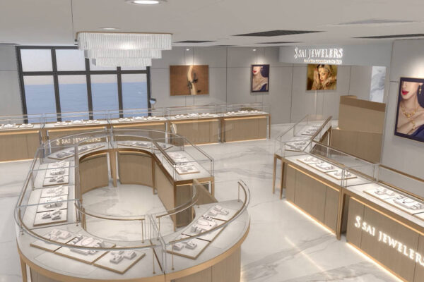 Custom Jewlery Showcase | Jewlery Showroom Design