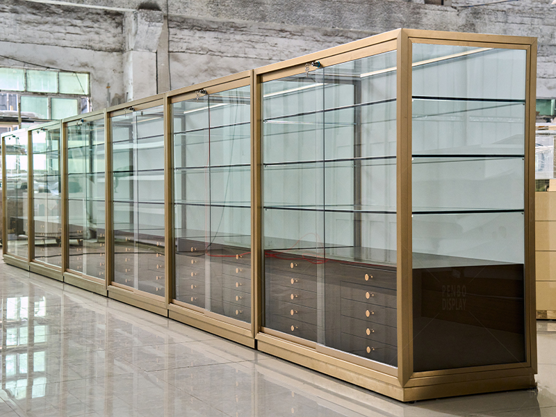 optical display cabinets, optical display showcase, optical galss display cases