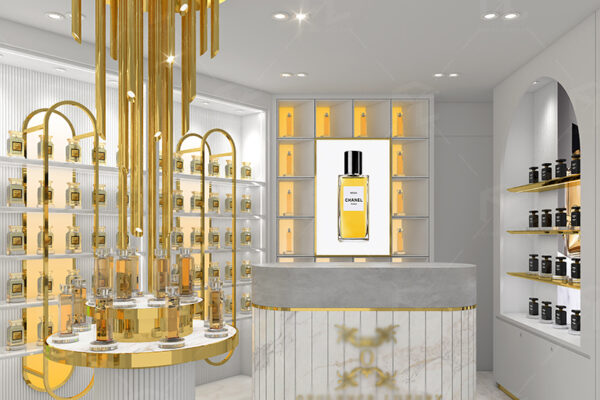 Small perfume shop interior design