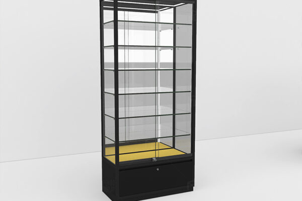 Wholesale glass tower display cases