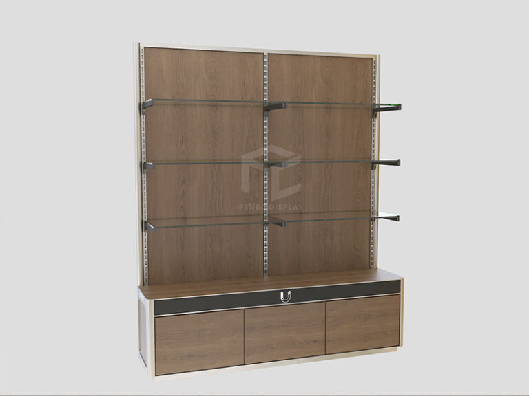 Wall Display Cabinet with Glass Shelves | Retail Display Solutions
