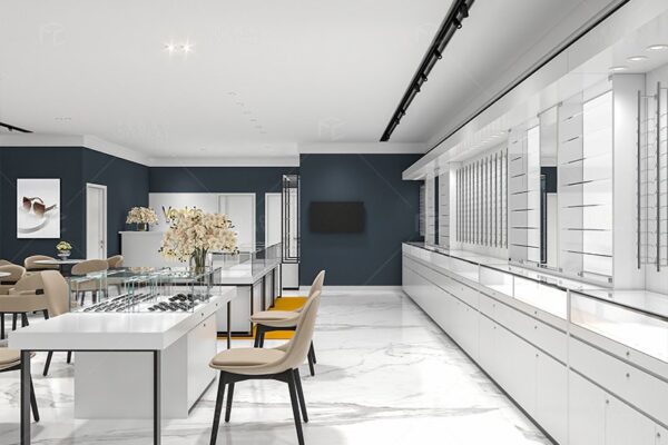 Modern eyewear store design ideas