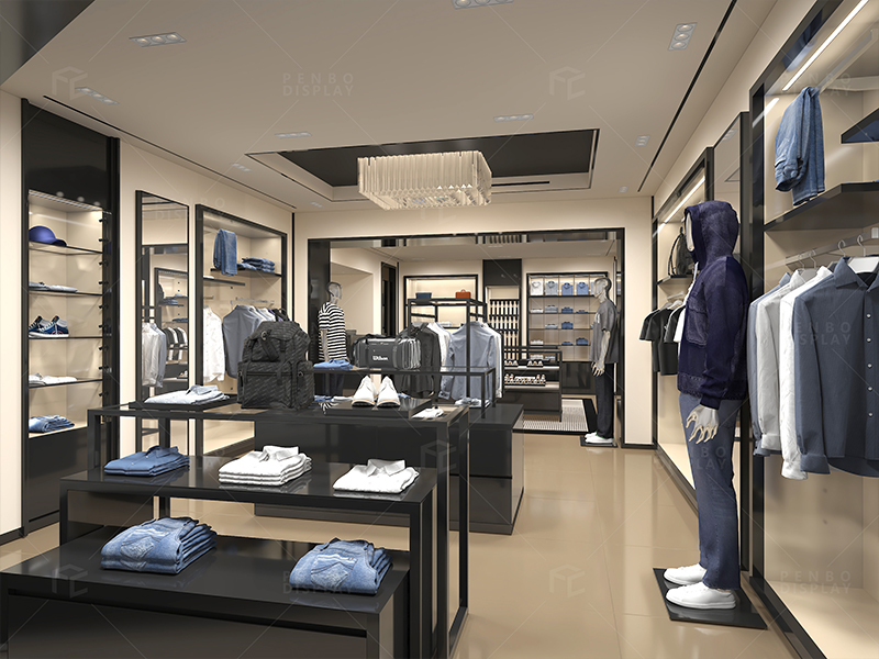 interior design for men's clothing store