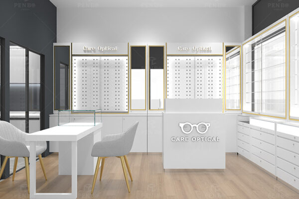 Small eyewear store design | custom eyewear display fixtures