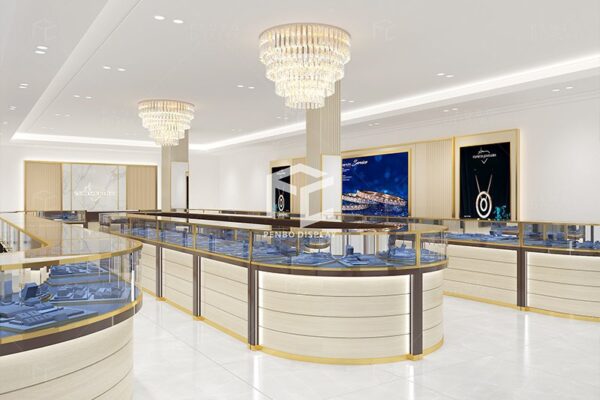 High-End Jewelry Store Design | Bespoke Display Showcases for Your Brand