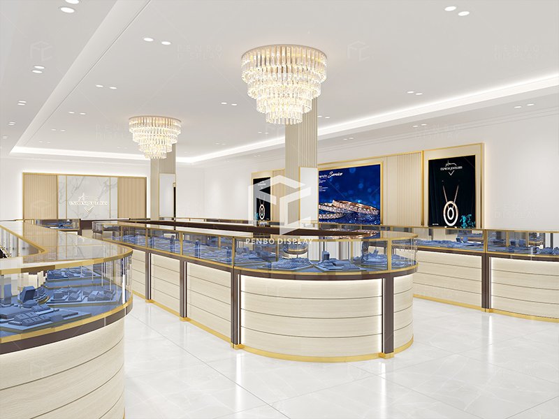 Luxury Jewelry Store Design, jewelry showcase design，jewelry showroom design