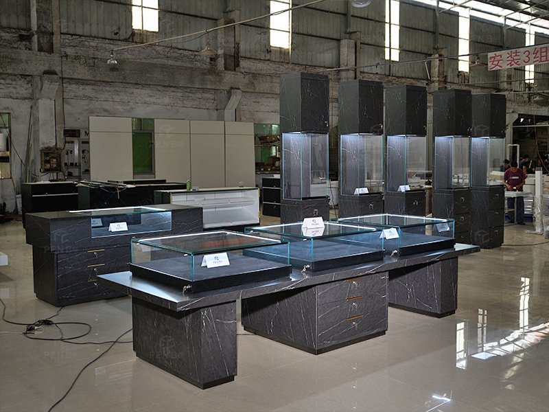 Modern Jewelry Display Counter – Custom Sizes Available for Retailers