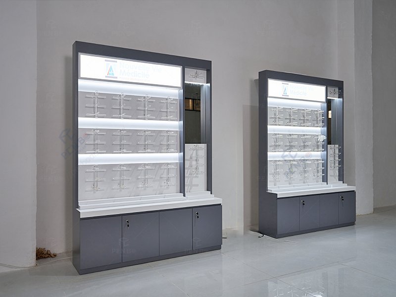 modern eyeglass display furniture,eyewear display cabinets, optical store counter