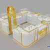 Luxury Perfume Kiosk for Shopping Mall – Custom Glass Display Counters, perfume kiosk design