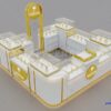 Luxury Perfume Kiosk for Shopping Mall – Custom Glass Display Counters, perfume kiosk design