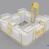 Luxury Perfume Kiosk for Shopping Mall – Custom Glass Display Counters, perfume kiosk design