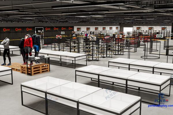Custom Sports Store Display Fxitures Interior Design