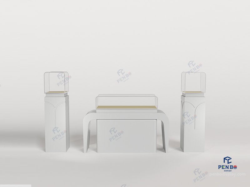 Modern Glass Jewellery Display Cabinet for Retail Stores
