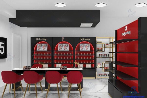 Custom Nail Salon Display Cabinet Suppliers