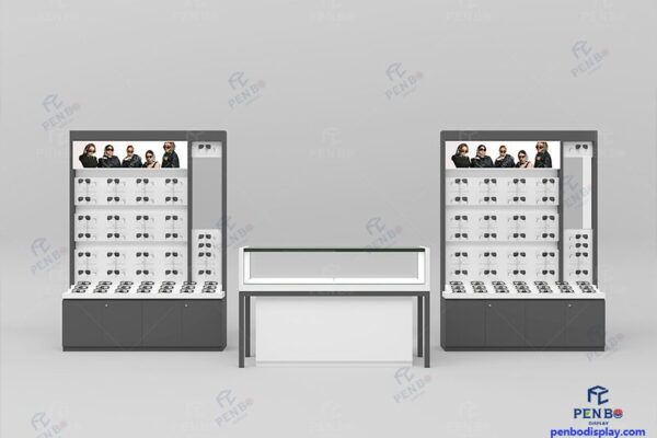 Modern Eyewear Display Cabinets for Retail Stores