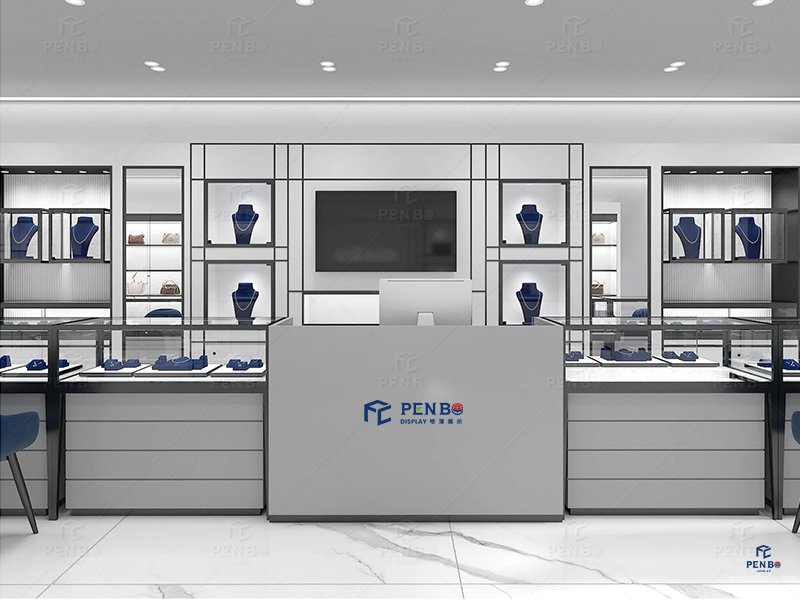 Wall-Mounted Jewelry Display Cabinets, Countertop Jewelry Display Showcases