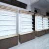 custom makeup display cabinet for retail stores, luxury cosmetic wall display unit wholesale,retail makeup display shelving system