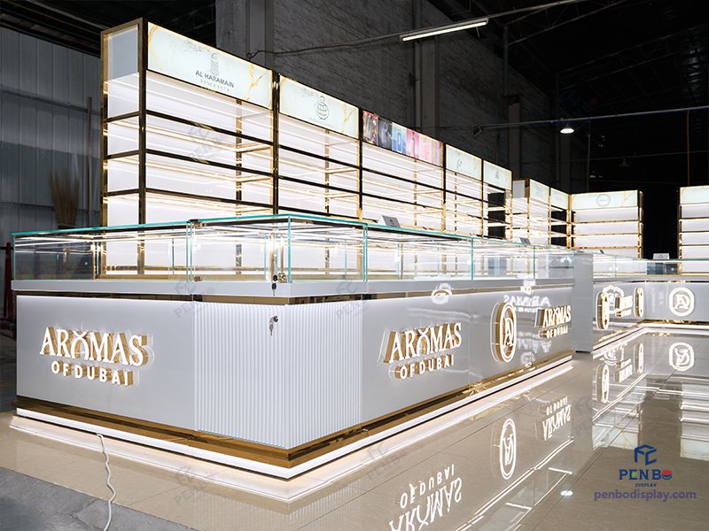 perfume display cabinets,luxury perfume shelving units