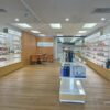 custom pharmacy fixtures, pharmacy shelves,