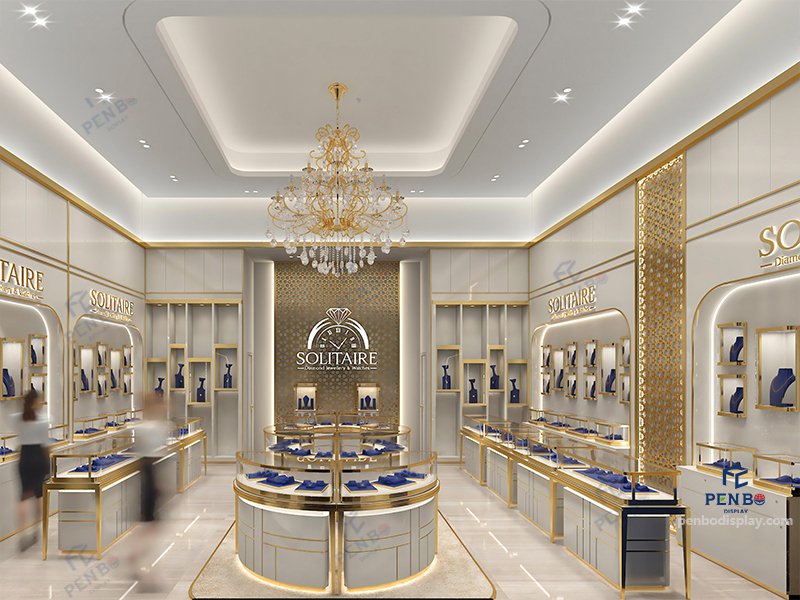jewelry shop decoration, jewelry shop interior design