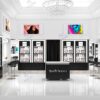 Makeup Store Design, cosmetic display fixtures, makeup display cabinet