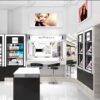 Makeup Store Design, cosmetic display fixtures, makeup display cabinet