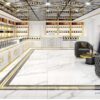 perfume display cabinets, luxury perfume shelving units, perfume shop interior design