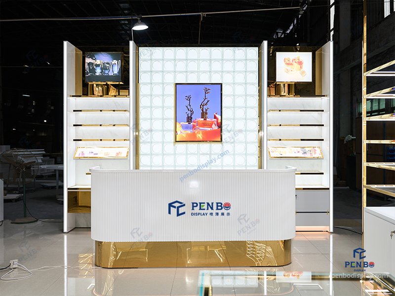 perfume display cabinets,luxury perfume shelving units, perfume store display