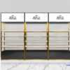 custom luxury perfume store display shelves, modern fragrance store wall display units,wholesale perfume shop display fixtures