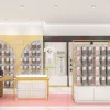 Modern lingerie store interior design with custom underwear shop fixtures