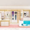 Modern lingerie store interior design with custom underwear shop fixtures